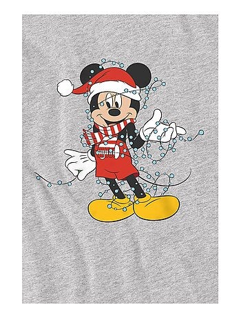 Disney - T-shirt motifs Mickey Mouse et lumières de Noël