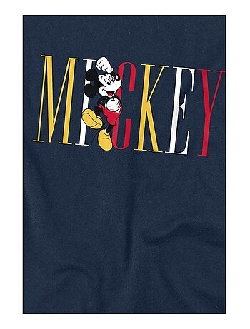 Disney - T-shirt motifs Mickey Mouse et nom multicolore (Mickey Mouse)