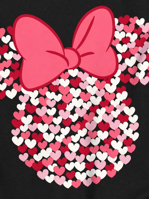 Disney - T-shirt motifs silhouette et oreilles en cœurs de Minnie Mouse - Kiabi