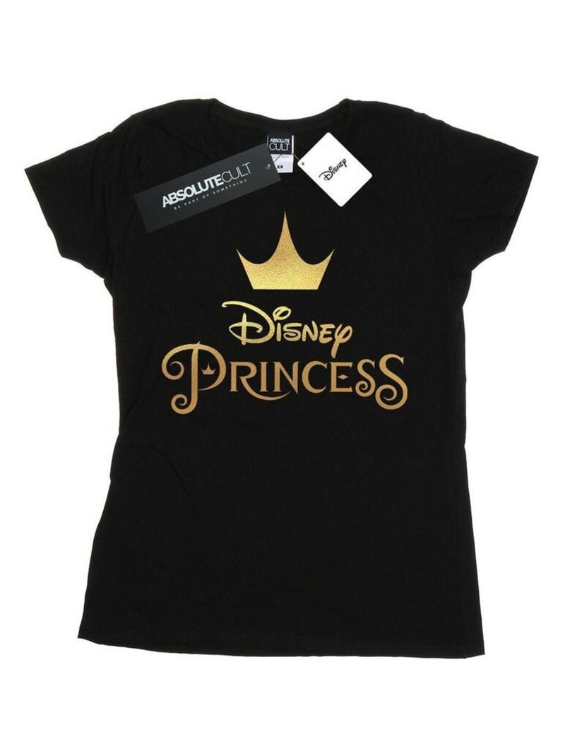 Disney - T-shirt motif/style Logo couronne Noir - Kiabi