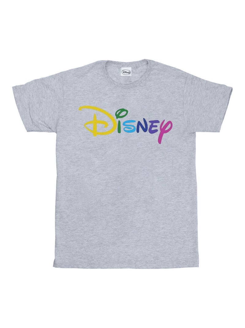 Disney - T-shirt motif/style logo Gris chiné - Kiabi