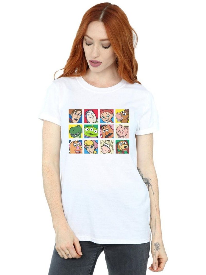 Disney - T-shirt motif/style personnages TOY STORY Blanc - Kiabi