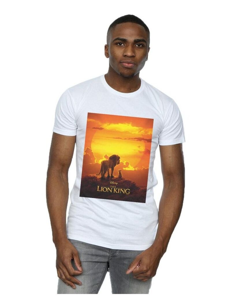 Disney - T-shirt motif/style poster du film THE LION KING Blanc - Kiabi