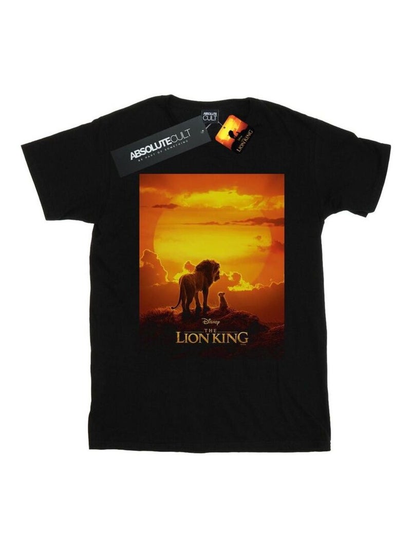 Disney - T-shirt motif/style poster du film THE LION KING Noir - Kiabi