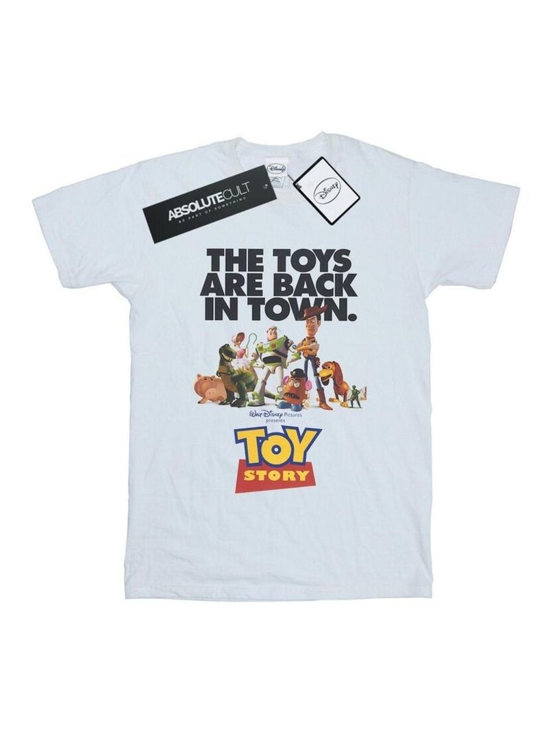 Disney - T-shirt motif/style poster du film TOY STORY Blanc - Kiabi