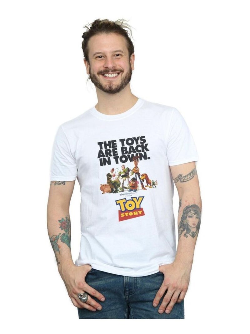 Disney - T-shirt motif/style poster du film TOY STORY Blanc - Kiabi