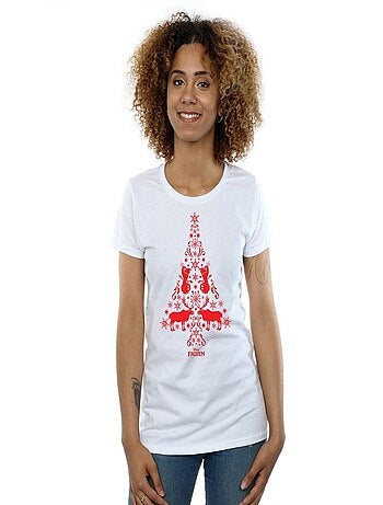 Disney - T-shirt motif/style sapin de Noël FROZEN