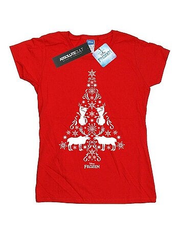 Disney - T-shirt motif/style sapin de Noël FROZEN