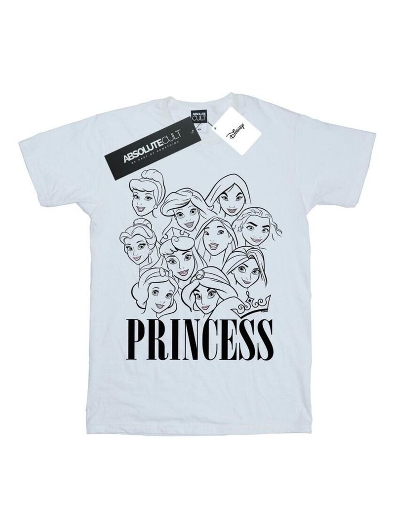Disney - T-shirt motif/style visages Blanc - Kiabi