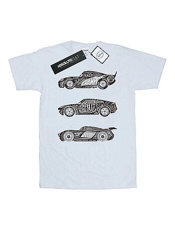 Disney - T-shirt motif/style voitures de course en texte CARS
