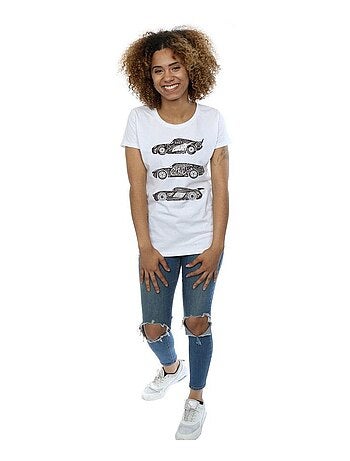 Disney - T-shirt motif/style voitures de course en texte CARS