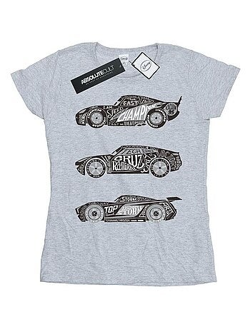 Disney - T-shirt motif/style voitures de course en texte CARS