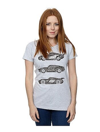 Disney - T-shirt motif/style voitures de course en texte CARS