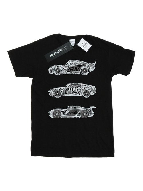 Disney - T-shirt motif/style voitures de course en texte CARS - Kiabi