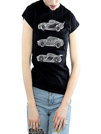 Disney - T-shirt motif/style voitures de course en texte CARS