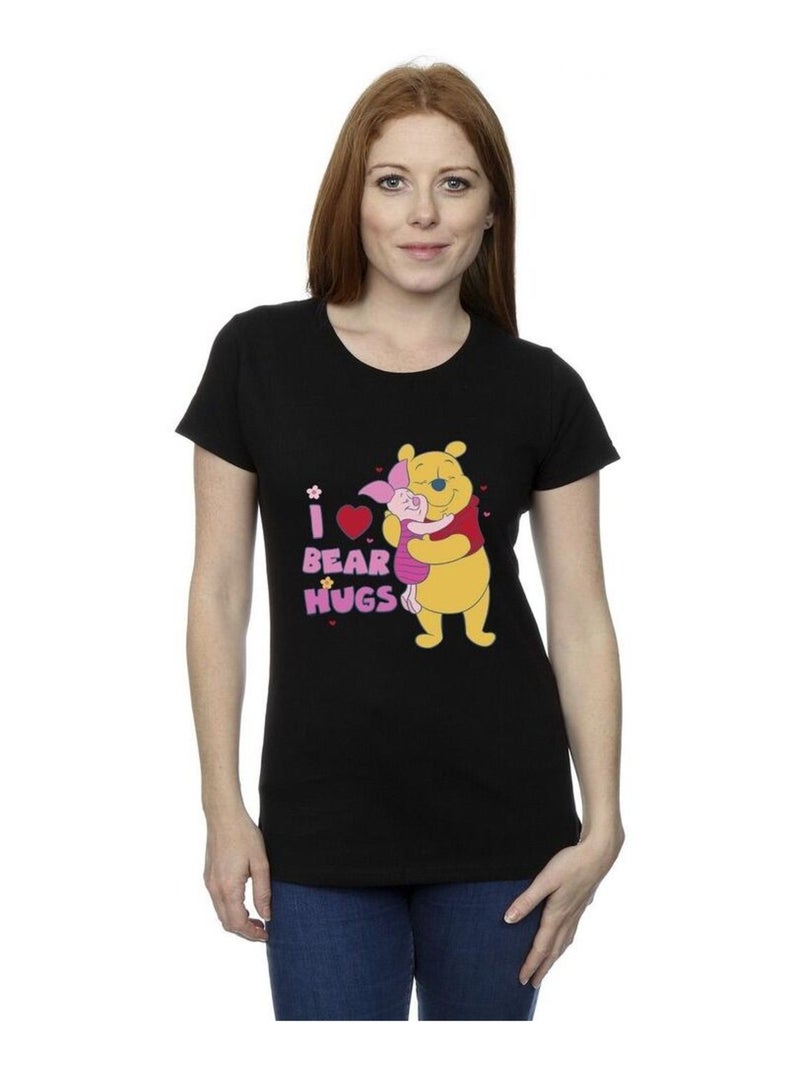 Disney - T-shirt MUM BEST HUGS Noir - Kiabi