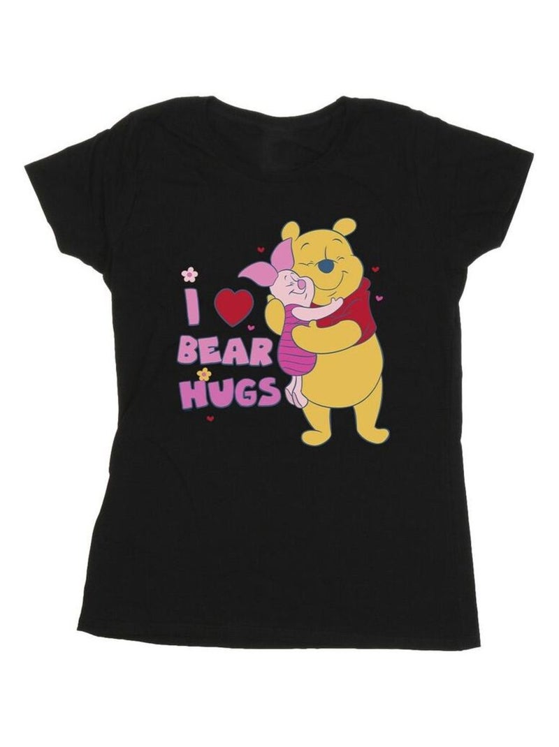 Disney - T-shirt MUM BEST HUGS Noir - Kiabi