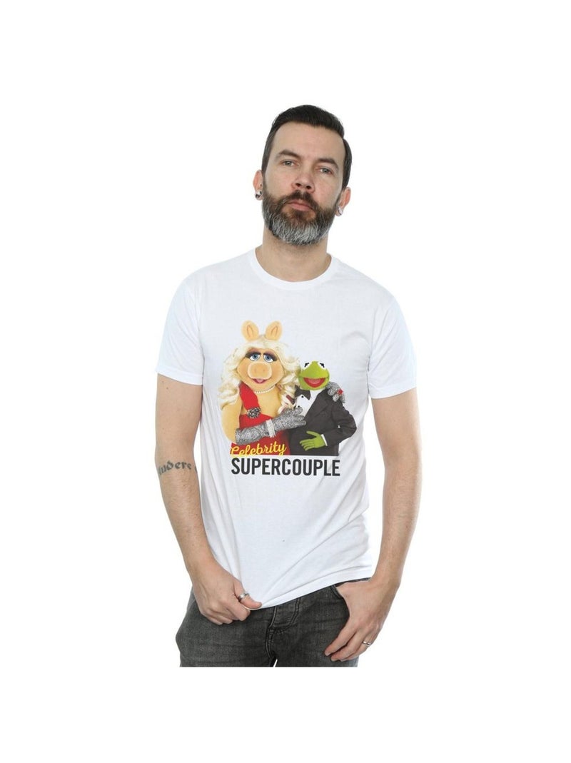 Disney - T-shirt Muppet CELEBRITY SUPERCOUPLE Blanc - Kiabi