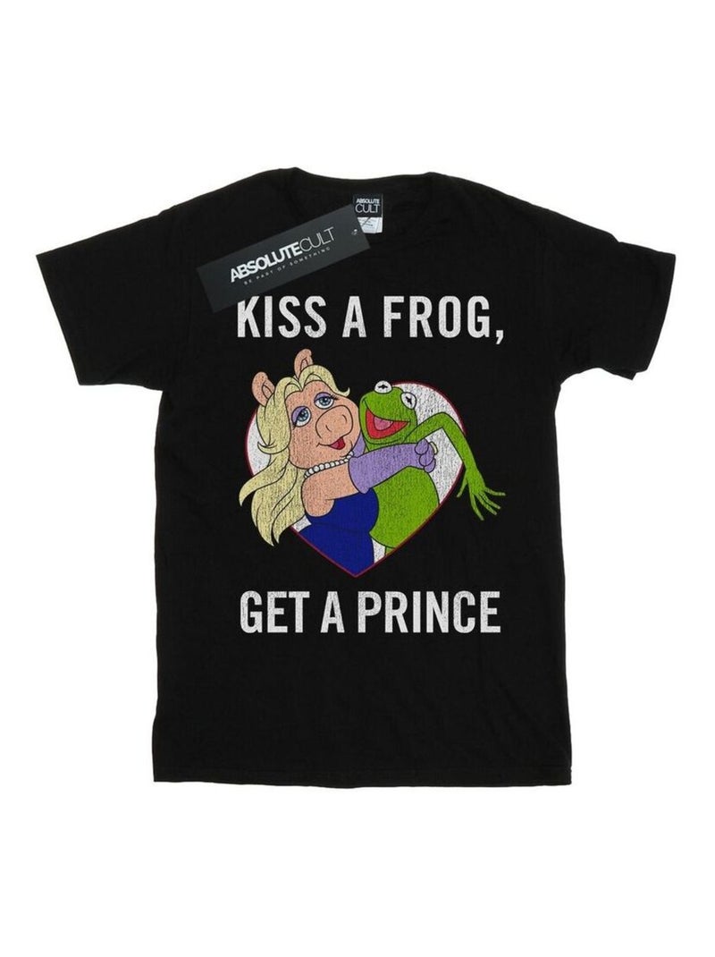 Disney - T-shirt Muppet KISS A FROG Noir - Kiabi