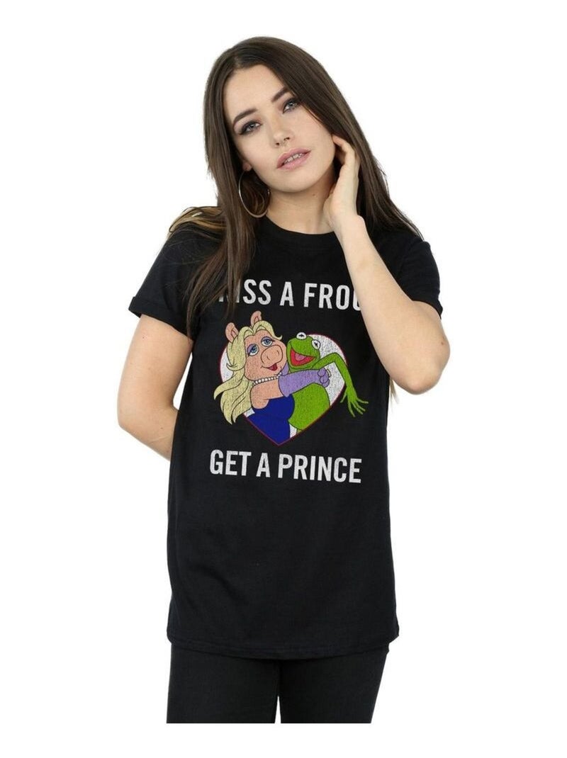 Disney - T-shirt Muppet KISS A FROG Noir - Kiabi