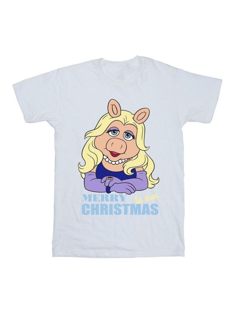 Disney - T-shirt MUPPETS QUEEN OF HOLIDAYS Blanc - Kiabi
