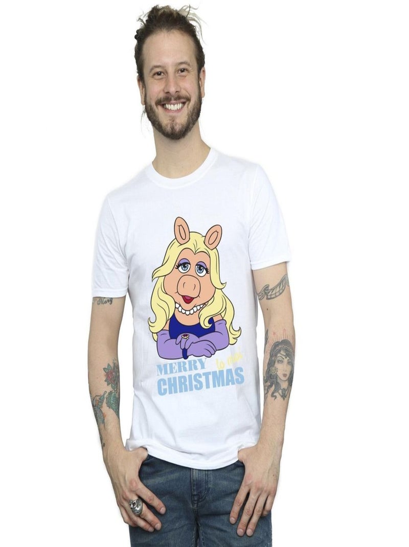 Disney - T-shirt MUPPETS QUEEN OF HOLIDAYS Blanc - Kiabi