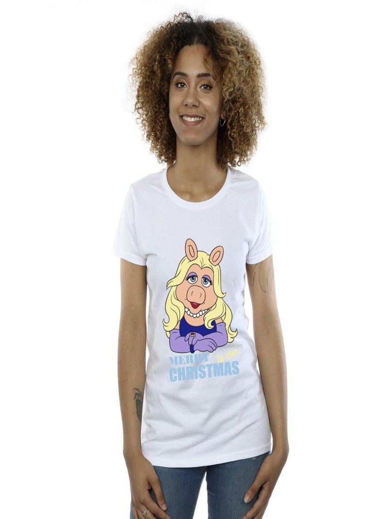 Disney - T-shirt MUPPETS QUEEN OF HOLIDAYS Blanc - Kiabi