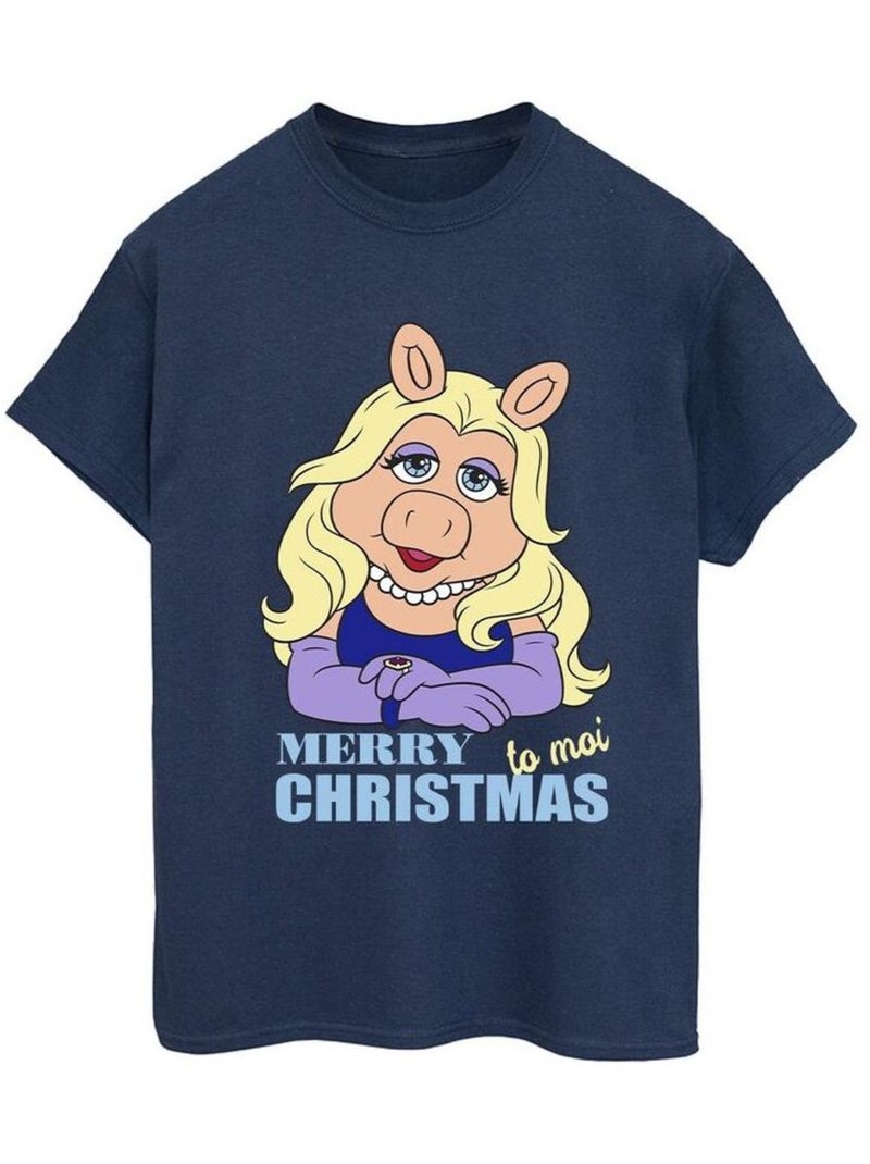 Disney - T-shirt MUPPETS QUEEN OF HOLIDAYS Bleu marine - Kiabi