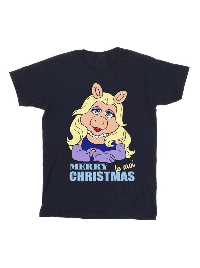 Disney - T-shirt MUPPETS QUEEN OF HOLIDAYS Bleu marine - Kiabi