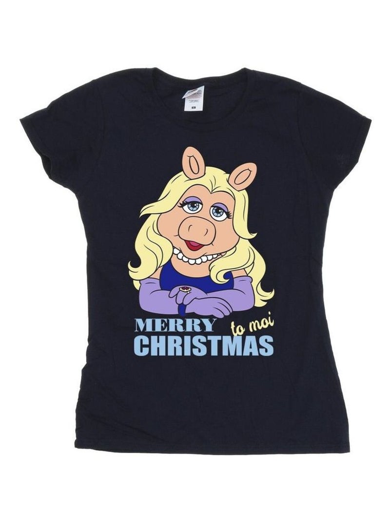 Disney - T-shirt MUPPETS QUEEN OF HOLIDAYS Bleu marine - Kiabi
