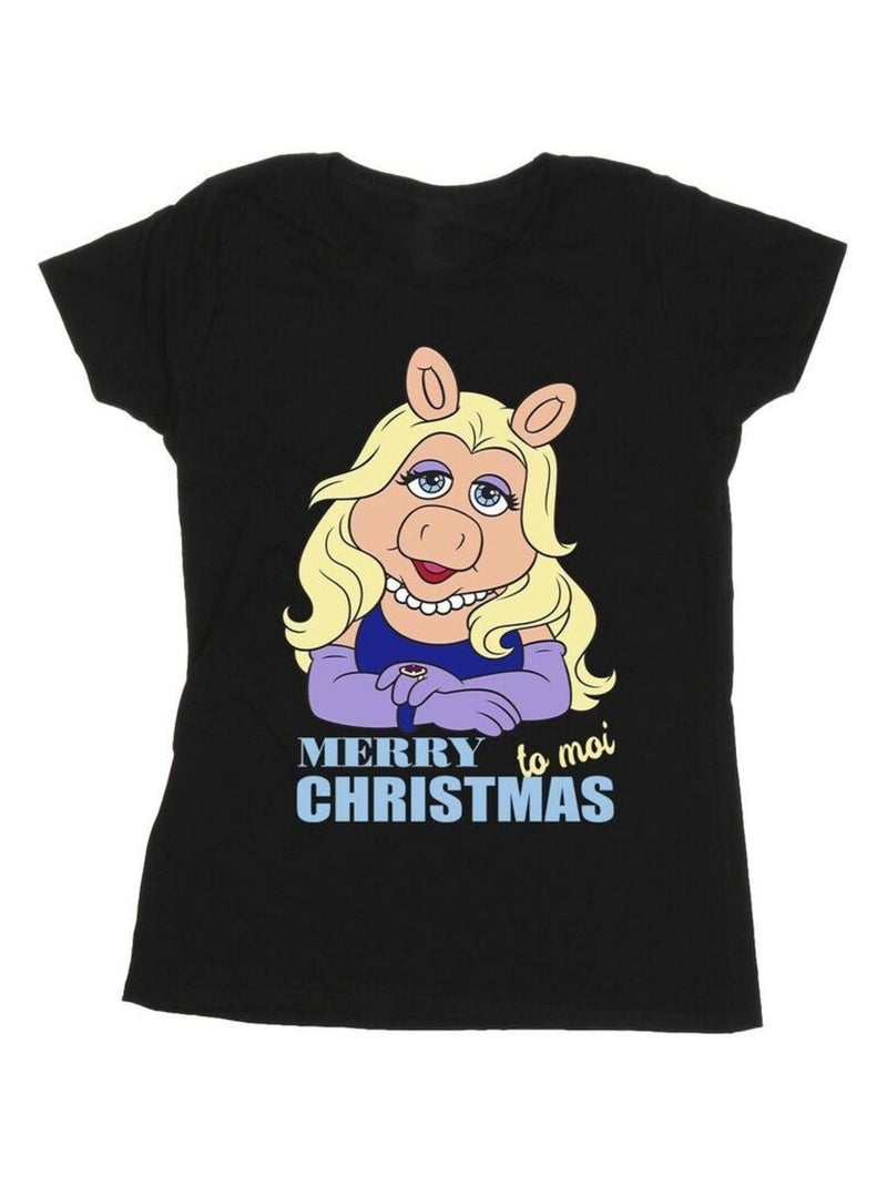 Disney - T-shirt MUPPETS QUEEN OF HOLIDAYS Noir - Kiabi