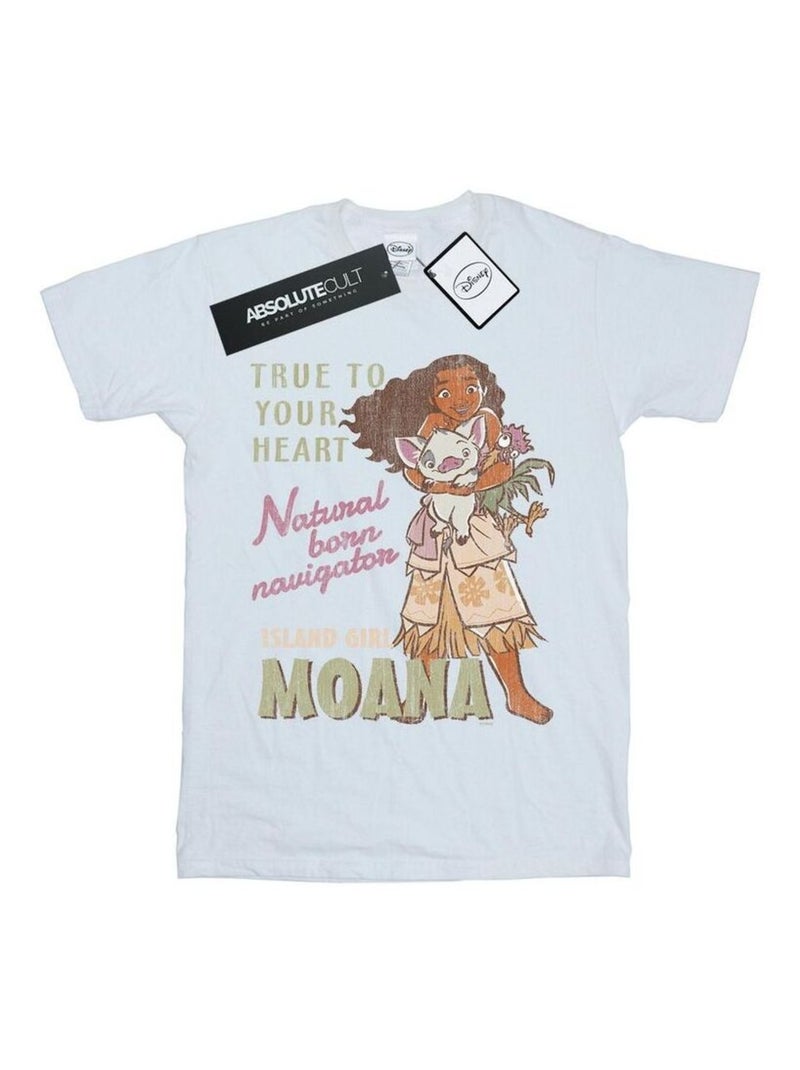 Disney - T-shirt NATURAL BORN NAVIGATOR Blanc - Kiabi