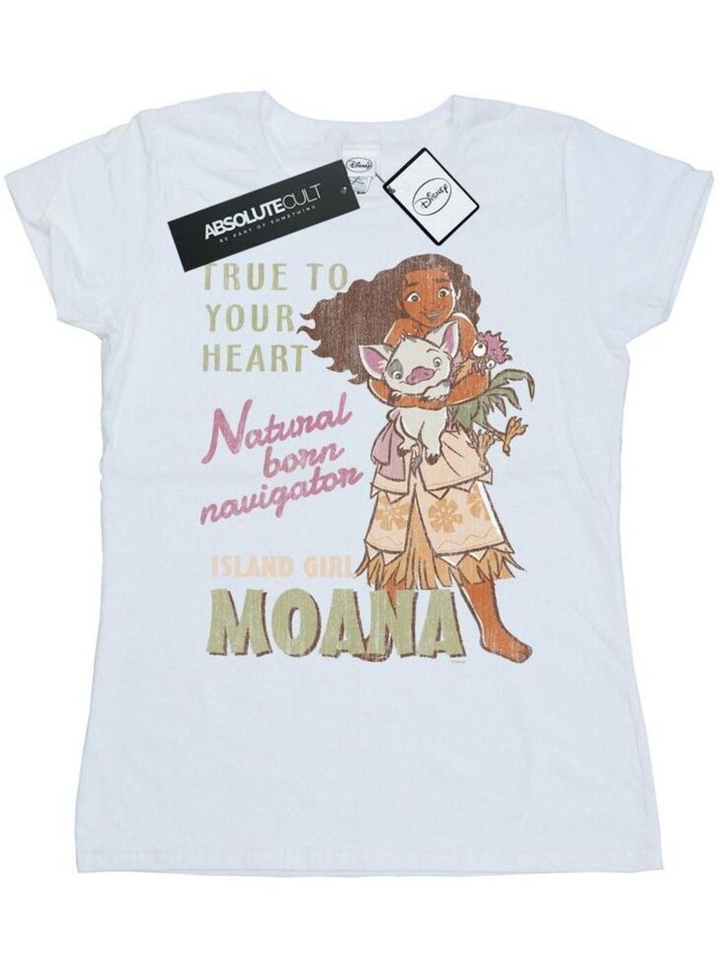 Disney - T-shirt NATURAL BORN NAVIGATOR Blanc - Kiabi