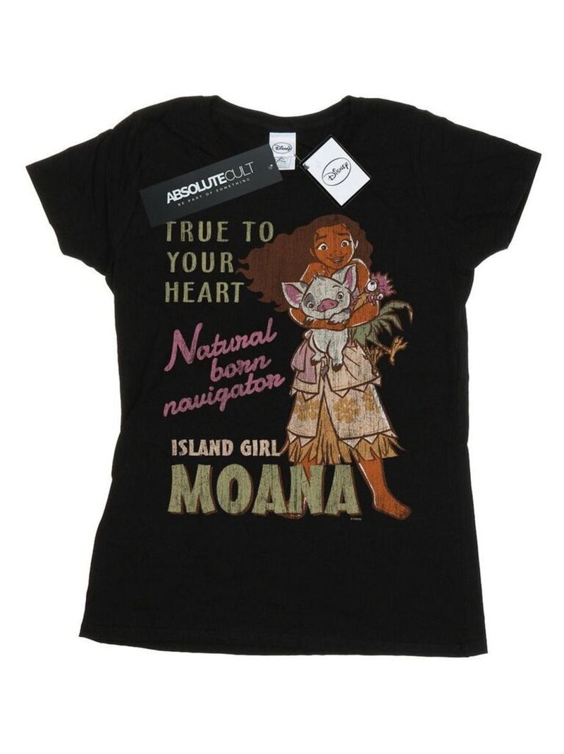 Disney - T-shirt NATURAL BORN NAVIGATOR Noir - Kiabi
