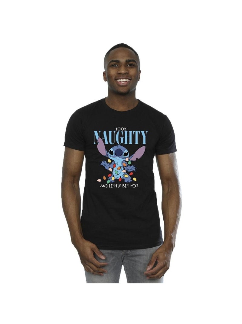 Disney - T-shirt NAUGHTY & NICE Noir - Kiabi