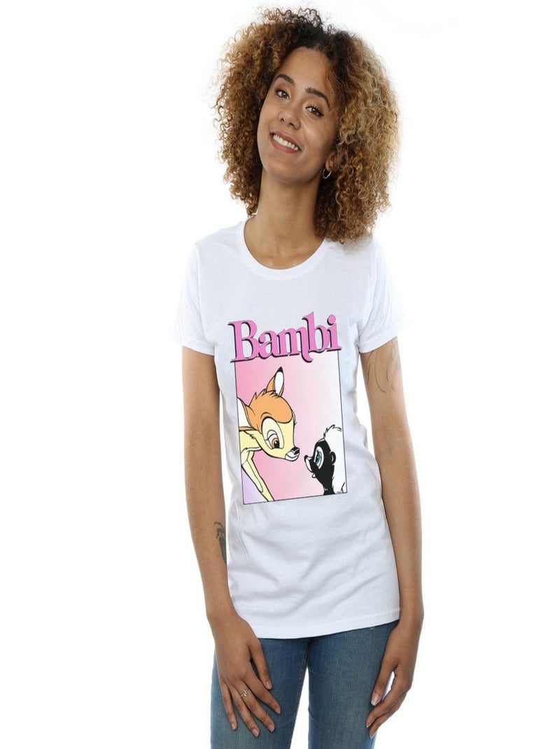 Disney - T-shirt NICE TO MEET YOU Blanc - Kiabi