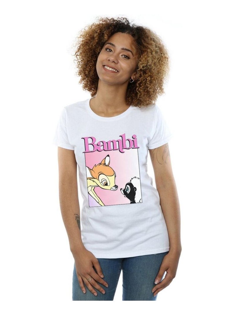 Disney - T-shirt NICE TO MEET YOU Blanc - Kiabi
