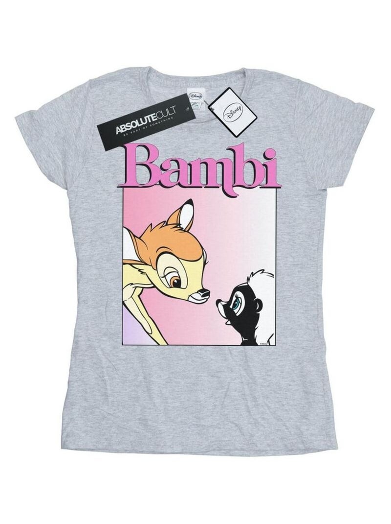 Disney - T-shirt NICE TO MEET YOU Gris chiné - Kiabi