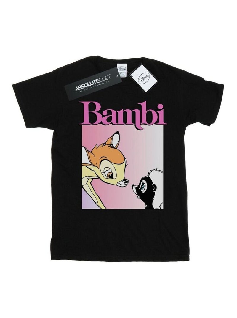 Disney - T-shirt NICE TO MEET YOU Noir - Kiabi