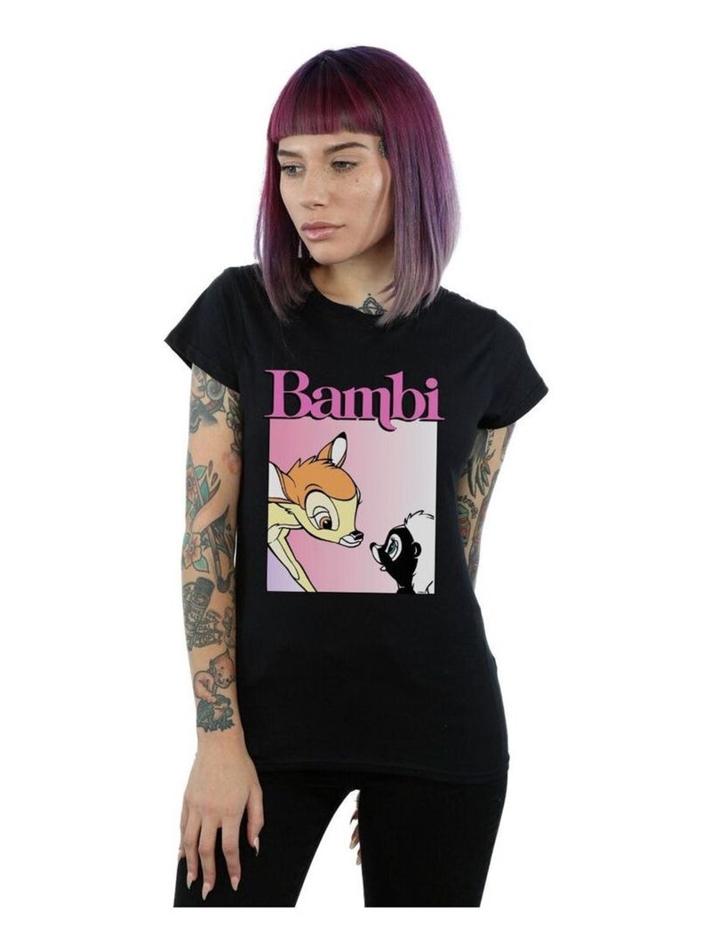Disney - T-shirt NICE TO MEET YOU Noir - Kiabi