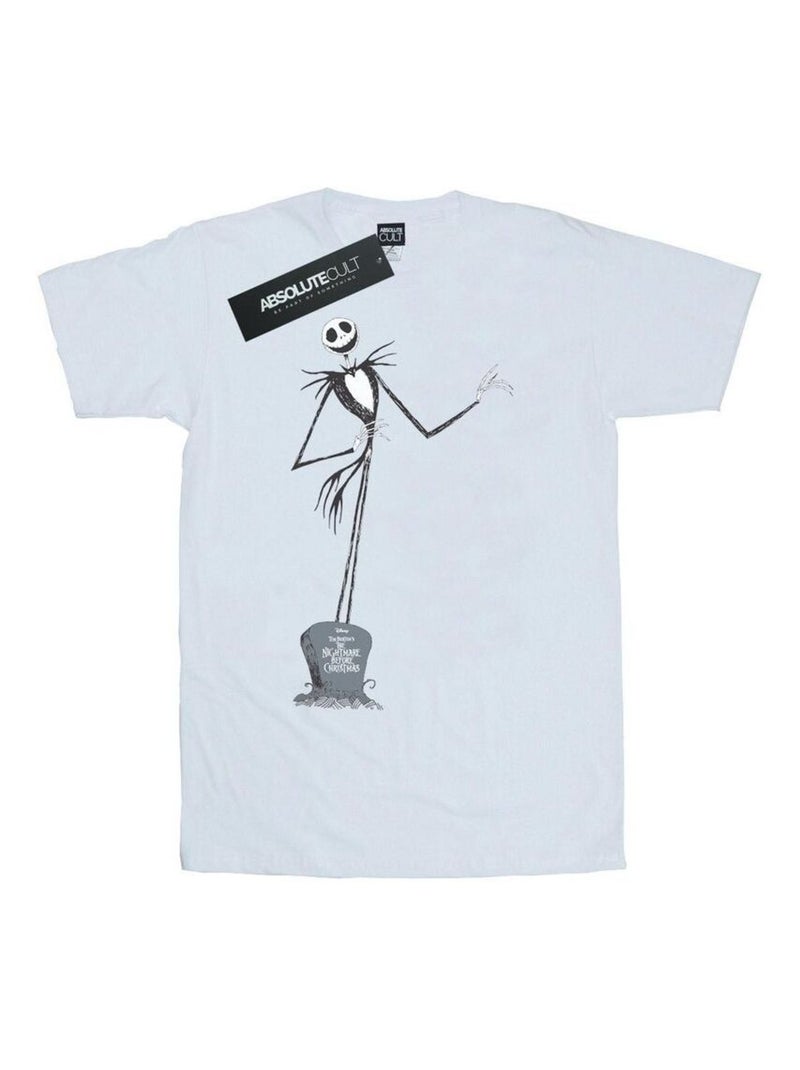 Disney - T-shirt NIGHTMARE BEFORE CHRISTMAS Blanc - Kiabi