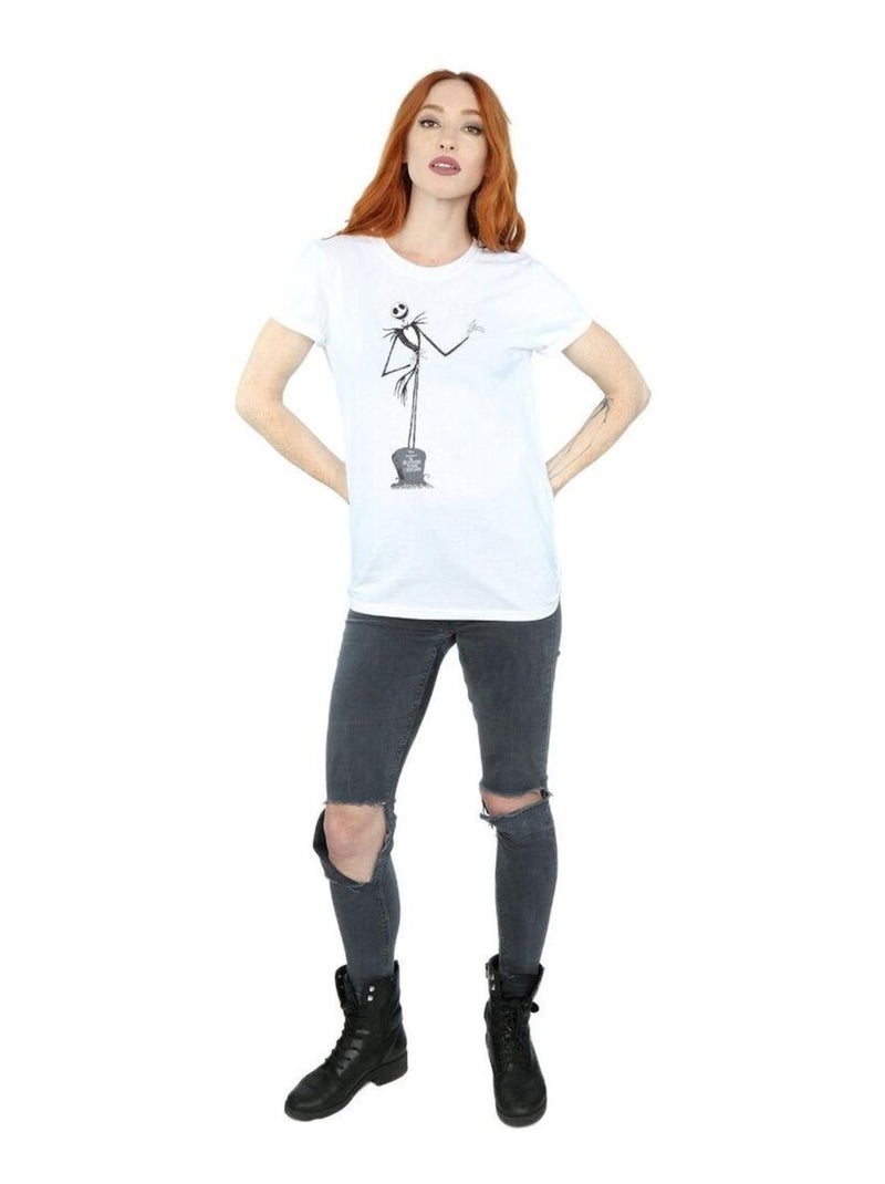 Disney - T-shirt NIGHTMARE BEFORE CHRISTMAS Blanc - Kiabi