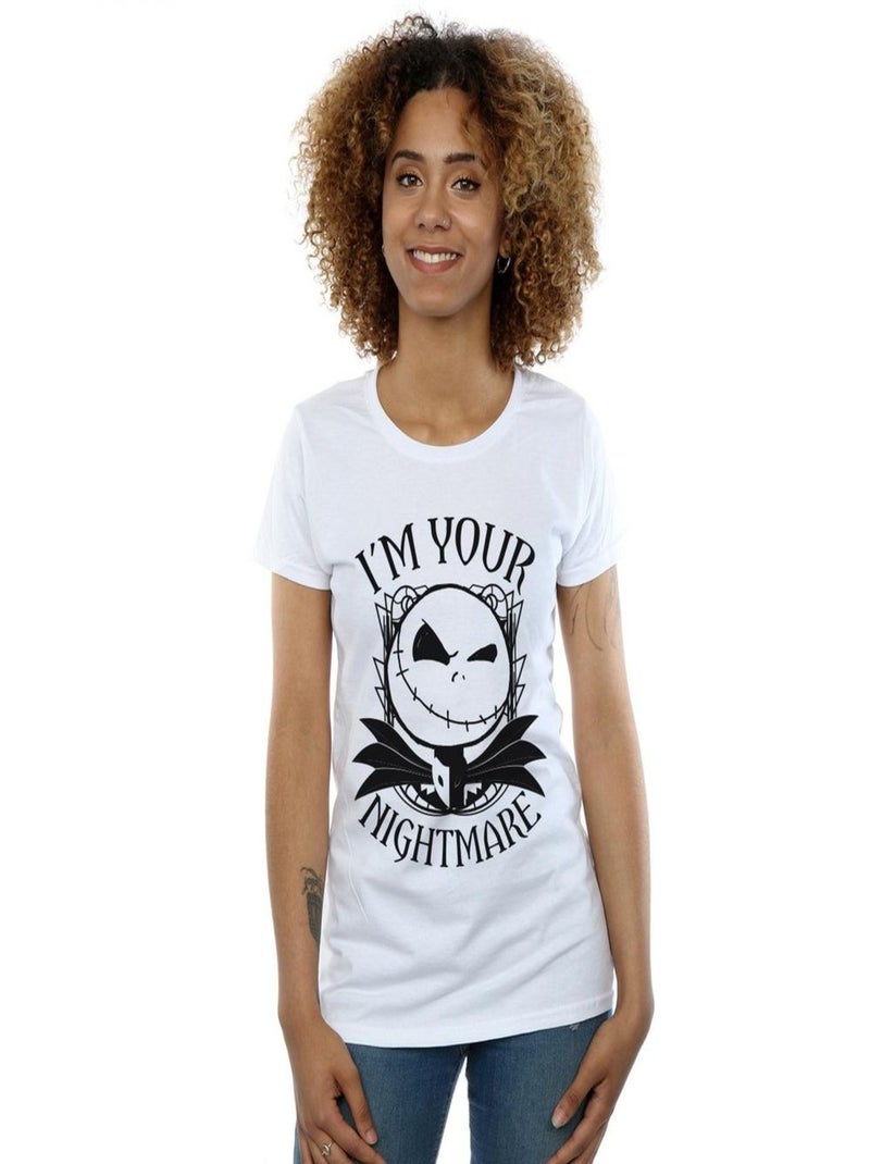 Disney - T-shirt NIGHTMARE BEFORE CHRISTMAS Blanc - Kiabi