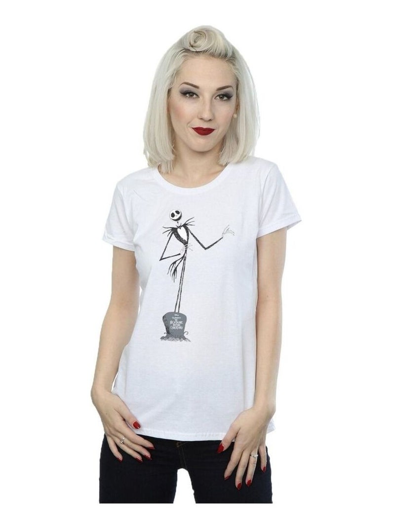 Disney - T-shirt NIGHTMARE BEFORE CHRISTMAS Blanc - Kiabi