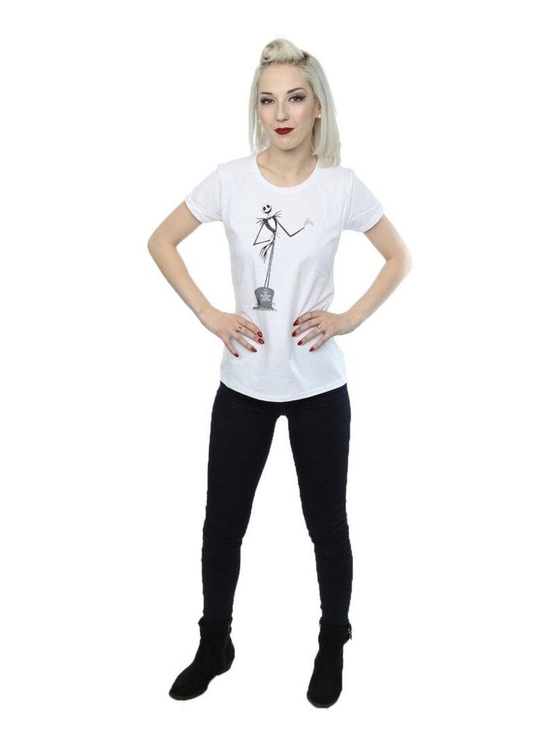 Disney - T-shirt NIGHTMARE BEFORE CHRISTMAS Blanc - Kiabi