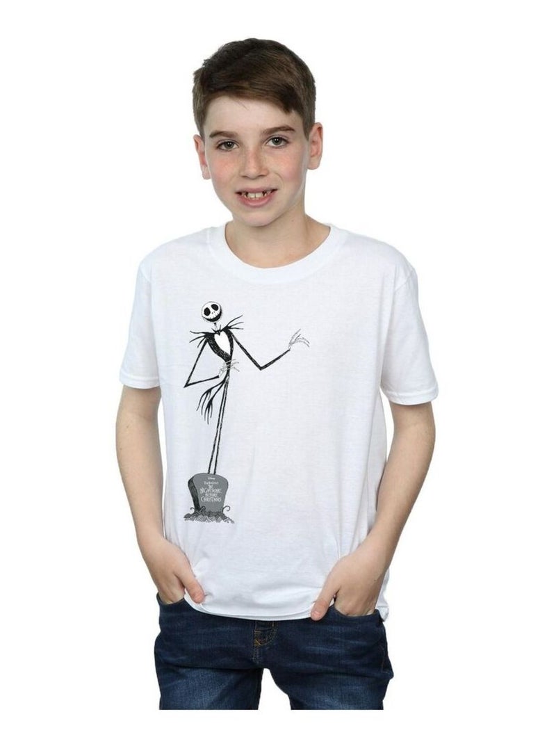 Disney - T-shirt NIGHTMARE BEFORE CHRISTMAS Blanc - Kiabi
