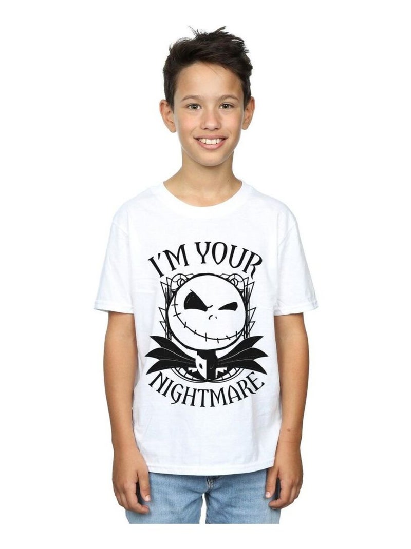 Disney - T-shirt NIGHTMARE BEFORE CHRISTMAS Blanc - Kiabi
