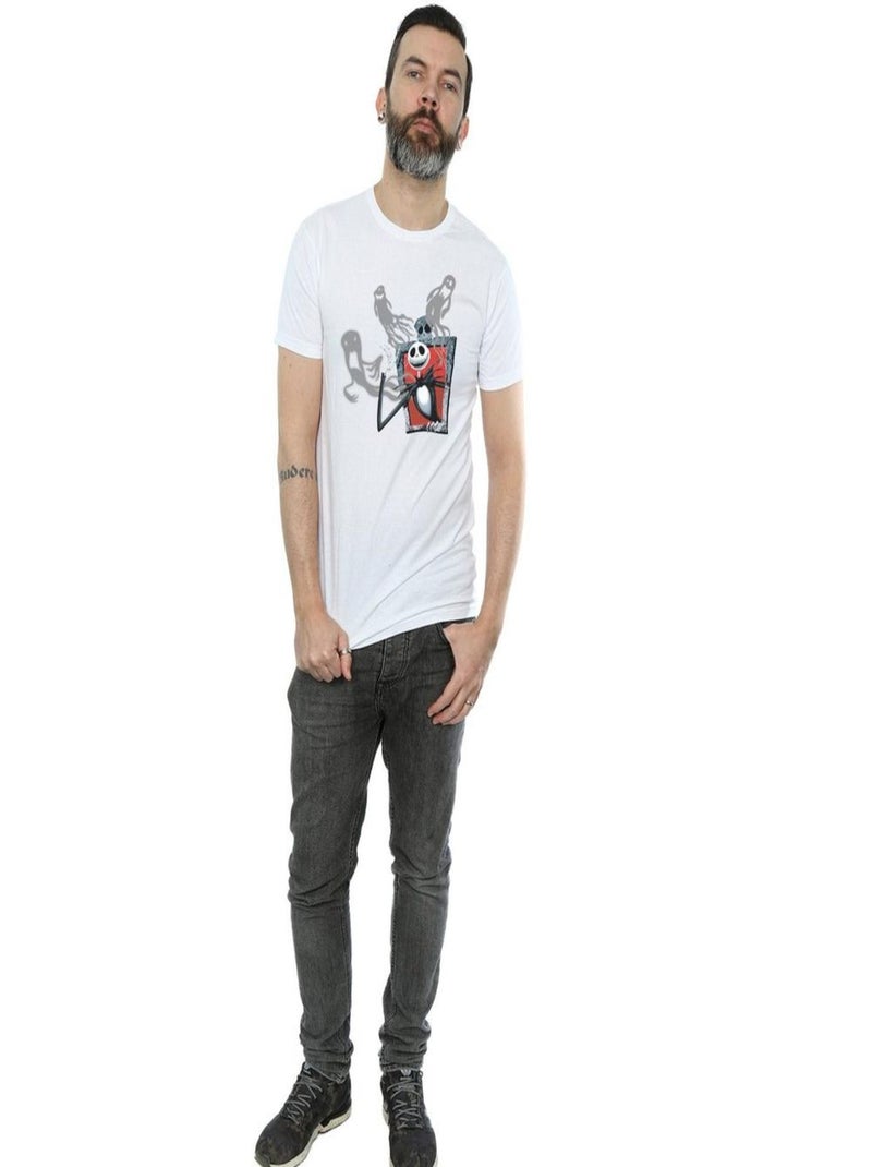 Disney - T-shirt NIGHTMARE BEFORE CHRISTMAS GHOSTS OF JACK Blanc - Kiabi