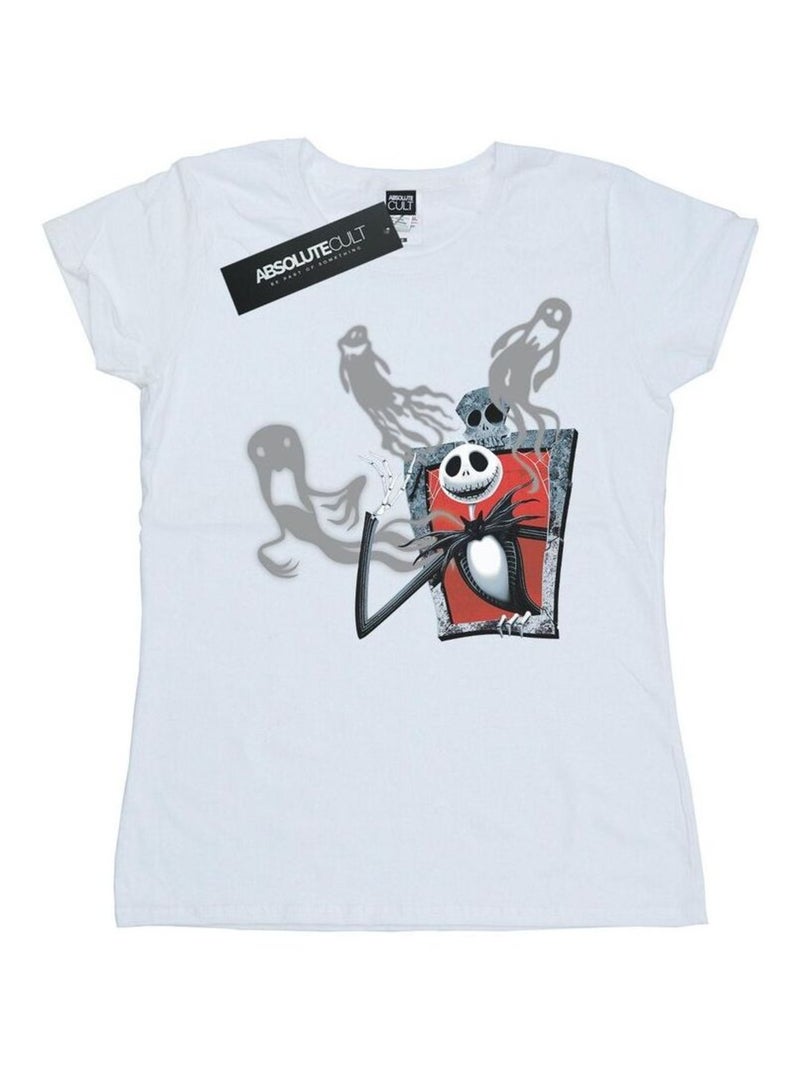 Disney - T-shirt NIGHTMARE BEFORE CHRISTMAS GHOSTS OF JACK Blanc - Kiabi