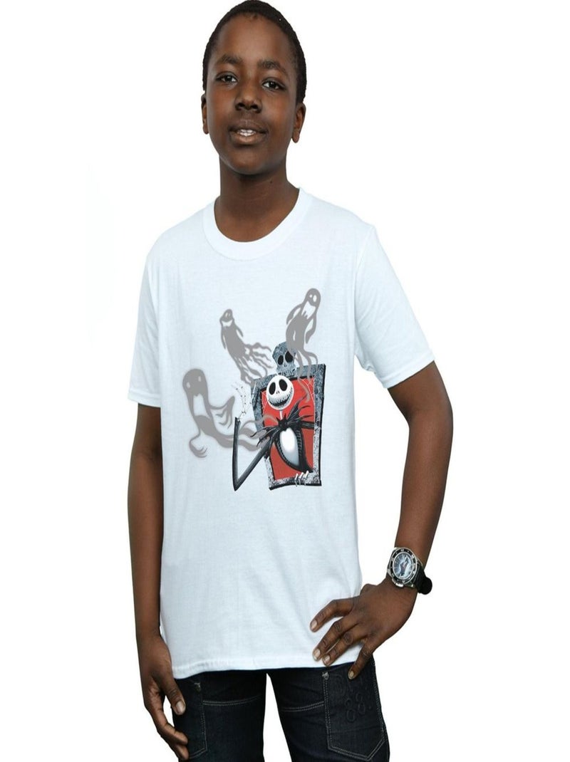 Disney - T-shirt NIGHTMARE BEFORE CHRISTMAS GHOSTS OF JACK Blanc - Kiabi